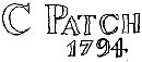 One of a number of Patch watermarks known from various dates from 1780 to 1803