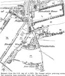 Extract from the O. S. map of c. 1865. The former calico printing works had recently been converted into the Bleach Works.